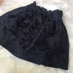 H&M Navy Floral Skirt